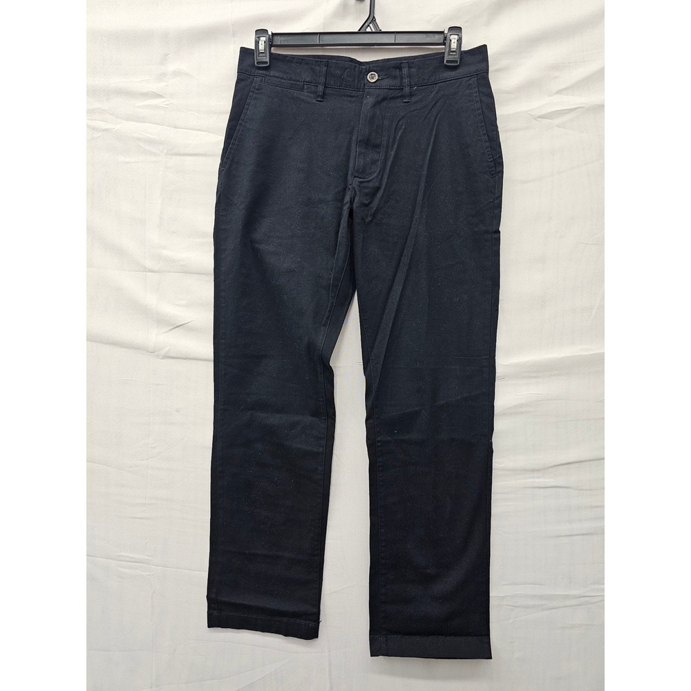 Goodfellow & Co Mens Relaxed Chino Pants Black Cotton Blend Casual Size 30x30
